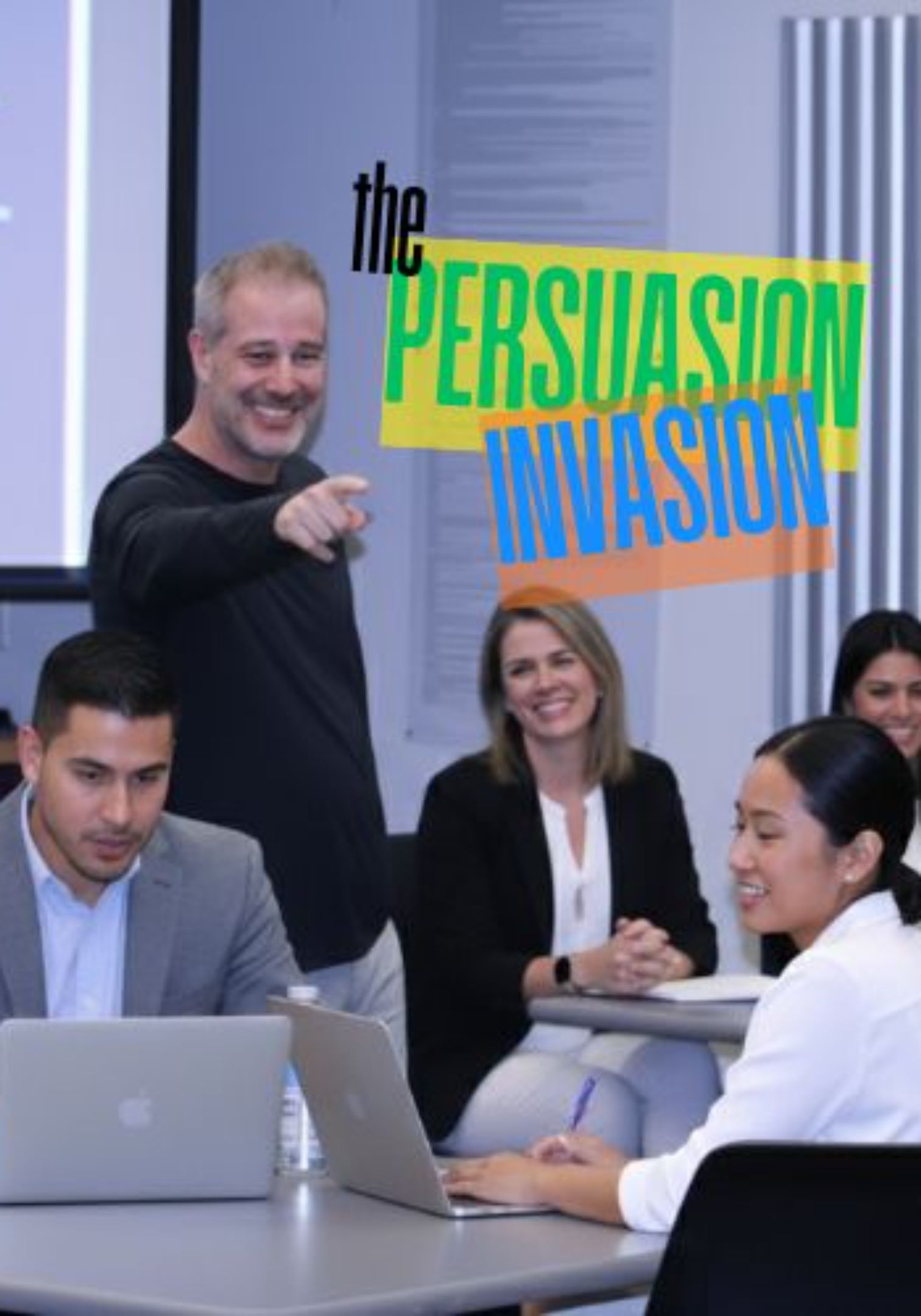 Dean presenting to a group